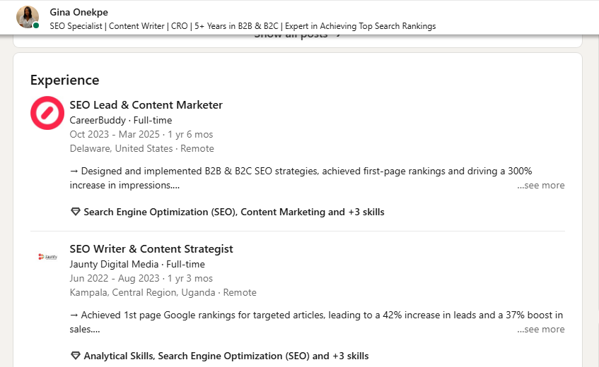 optimize linkedin profile